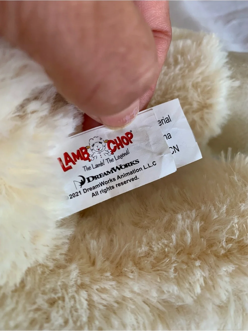 Dream works 18 inches lamb chop dog Plush toy.